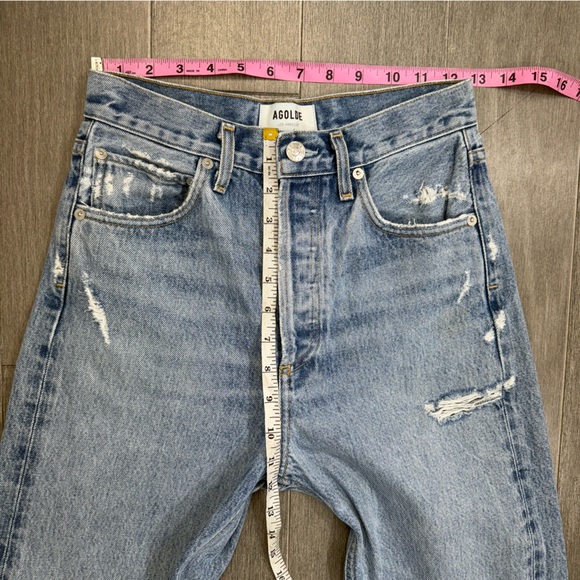 AGOLDE 90s High Rise Loose Fit Jeans Fall Out Wash
Distressed Denim 23 A069C-811 - Picture 15 of 16